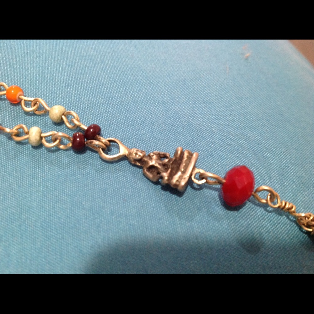 Buddha multi colored brass necklace - Picture 11 of 16